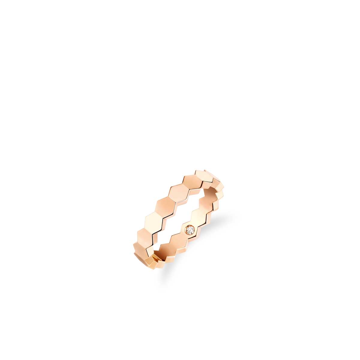 CHAUMET - ビー ドゥ ショーメ - リング - リング、ピンクゴールド、4mm、ダイヤモンド - 083359