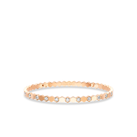 Rose gold bracelet, diamonds
