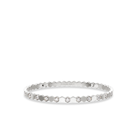 Bracelet en or blanc, diamants