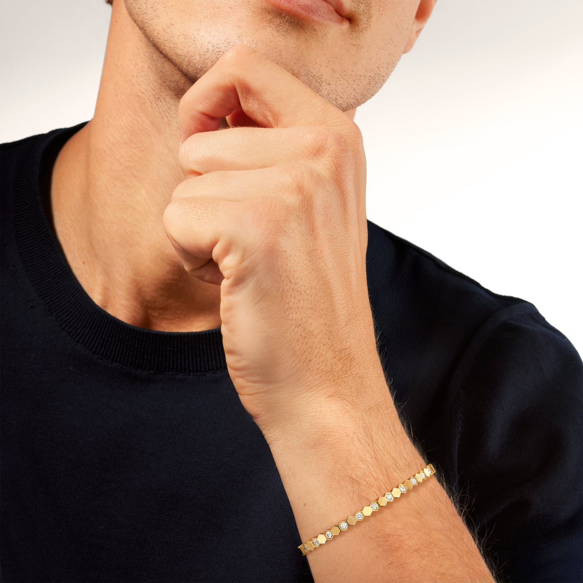 CHAUMET - BEE DE CHAUMET - BRACELET - Yellow gold bracelet, diamonds - 083439