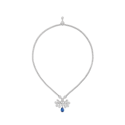 CHAUMET - JOSÉPHINE - PENDANT - White gold pendant, sapphire and diamonds - 083459
