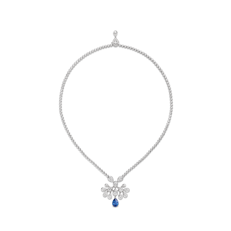 CHAUMET - JOSÉPHINE - PENDANT - White gold pendant, sapphire and diamonds - 083459