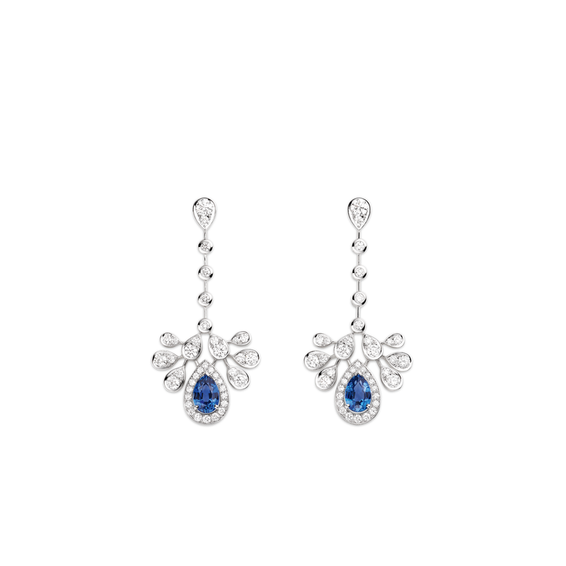 CHAUMET - JOSÉPHINE - EARRINGS - White gold earrings, sapphires and diamonds - 083460