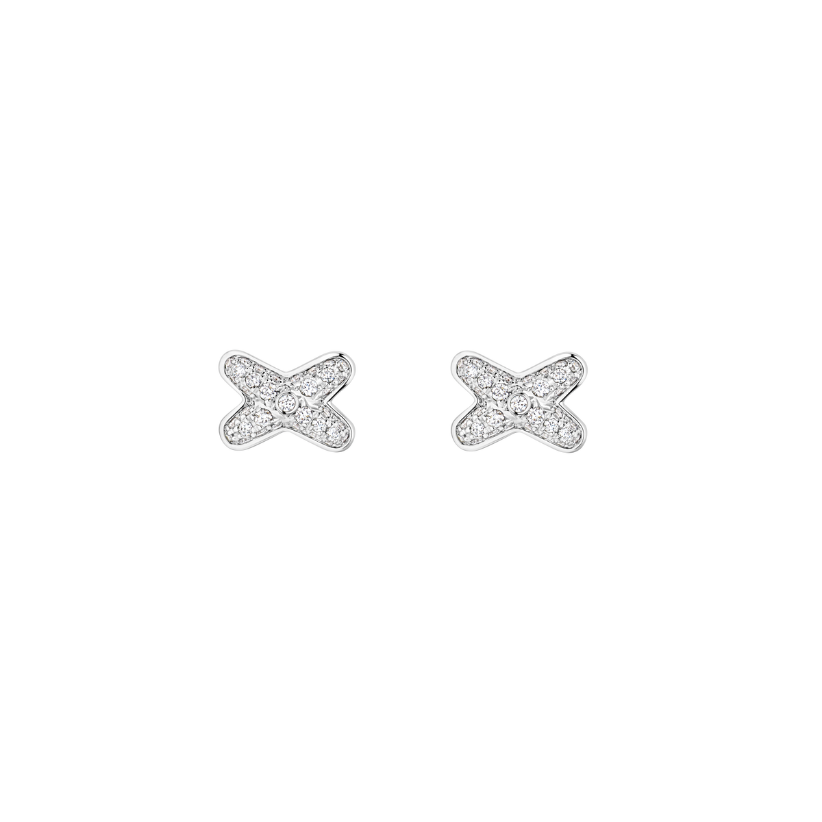 CHAUMET - LIENS - BOUCLES D'OREILLES - Boucle d'oreille en or blanc, diamants - 083467