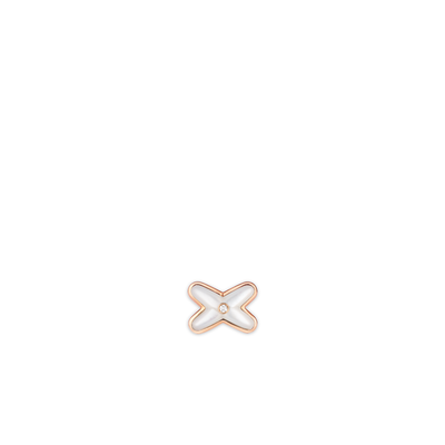CHAUMET - LIENS - EARRINGS - Rose gold earring, mother-of-pearl and diamond - 083469