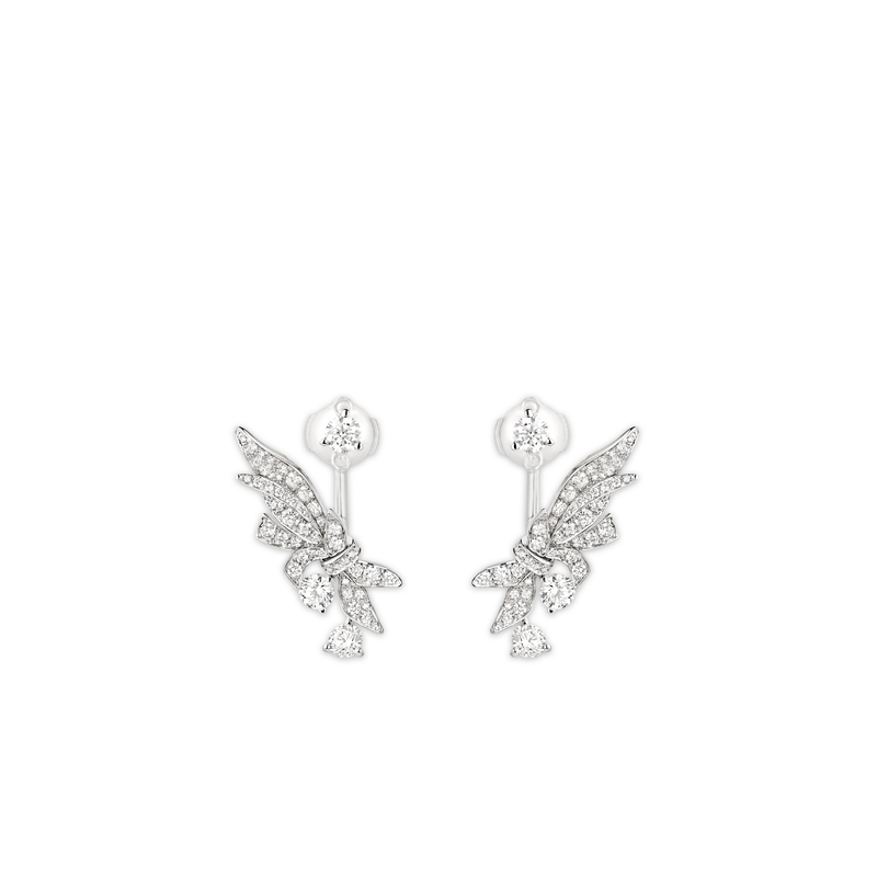 CHAUMET - LAURIER月桂叶 - 耳环 - 白金耳环，钻石 - 083505