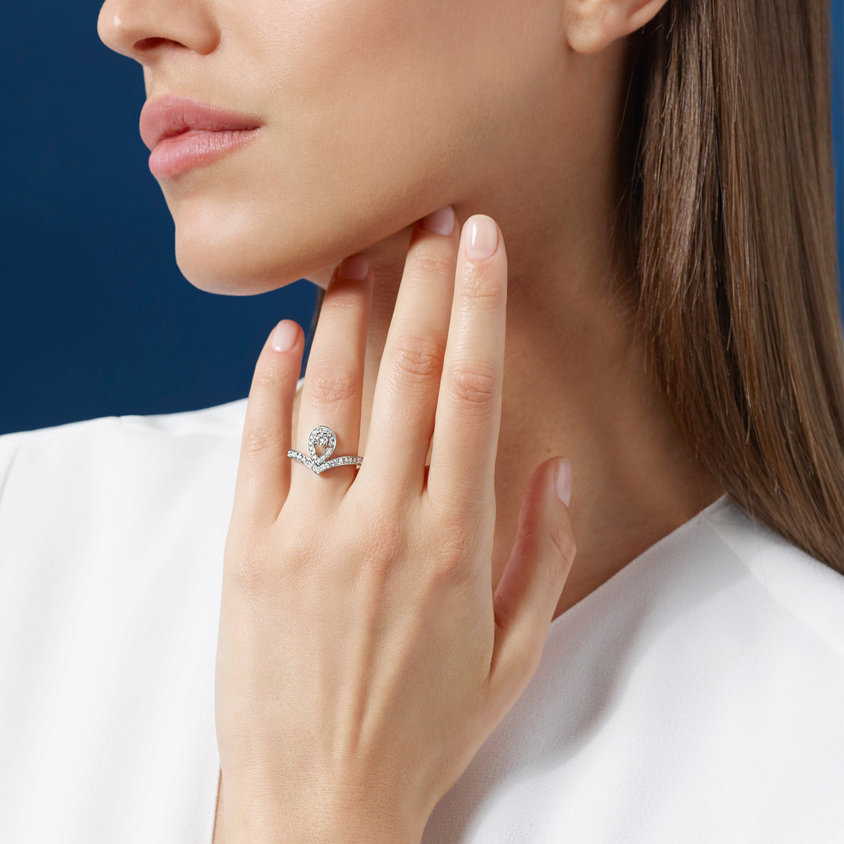 CHAUMET - Joséphine - 戒指 - 18K白金戒指，鑽石 - 083510