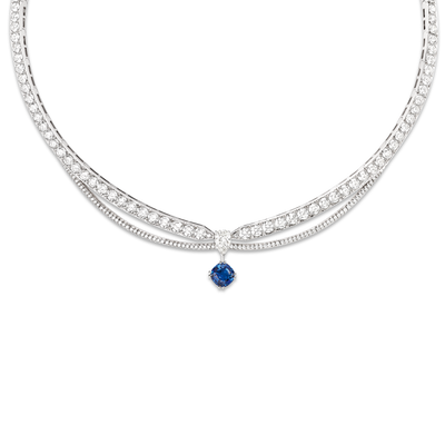CHAUMET - JOSÉPHINE - COLLIER - Collier en platine, saphir et diamants - 083565