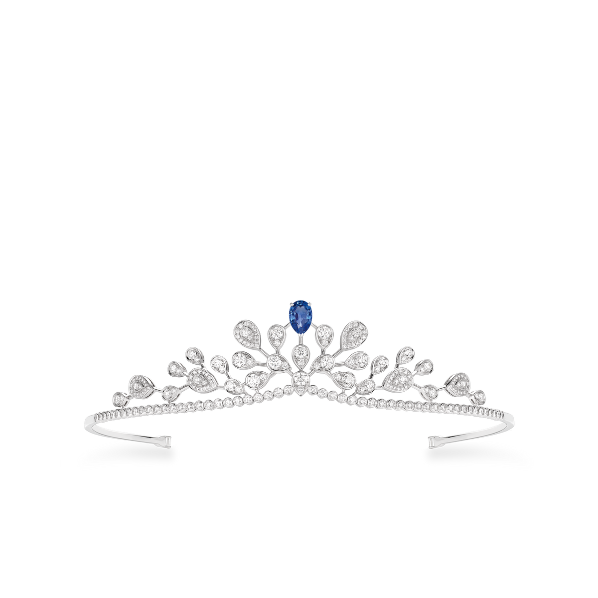CHAUMET - جوزفين - زينة - تاج من الذهب الأبيض، حجر ياقوت أزرق وألماس - 083571