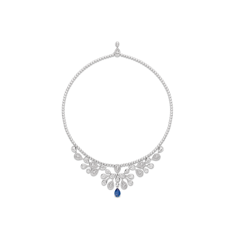 CHAUMET - JOSÉPHINE - NECKLACE - White gold necklace, sapphire and diamonds - 083572