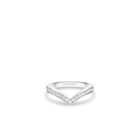 White gold ring 2.5mm, diamonds