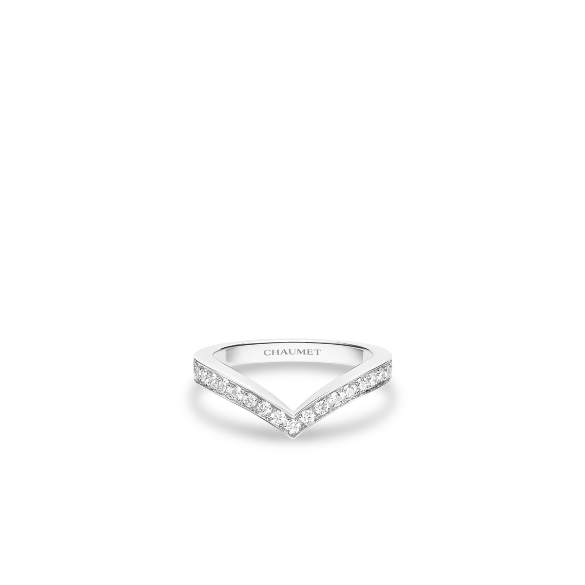 CHAUMET - JOSÉPHINE - RING - White gold ring 2.5mm, diamonds - 083590
