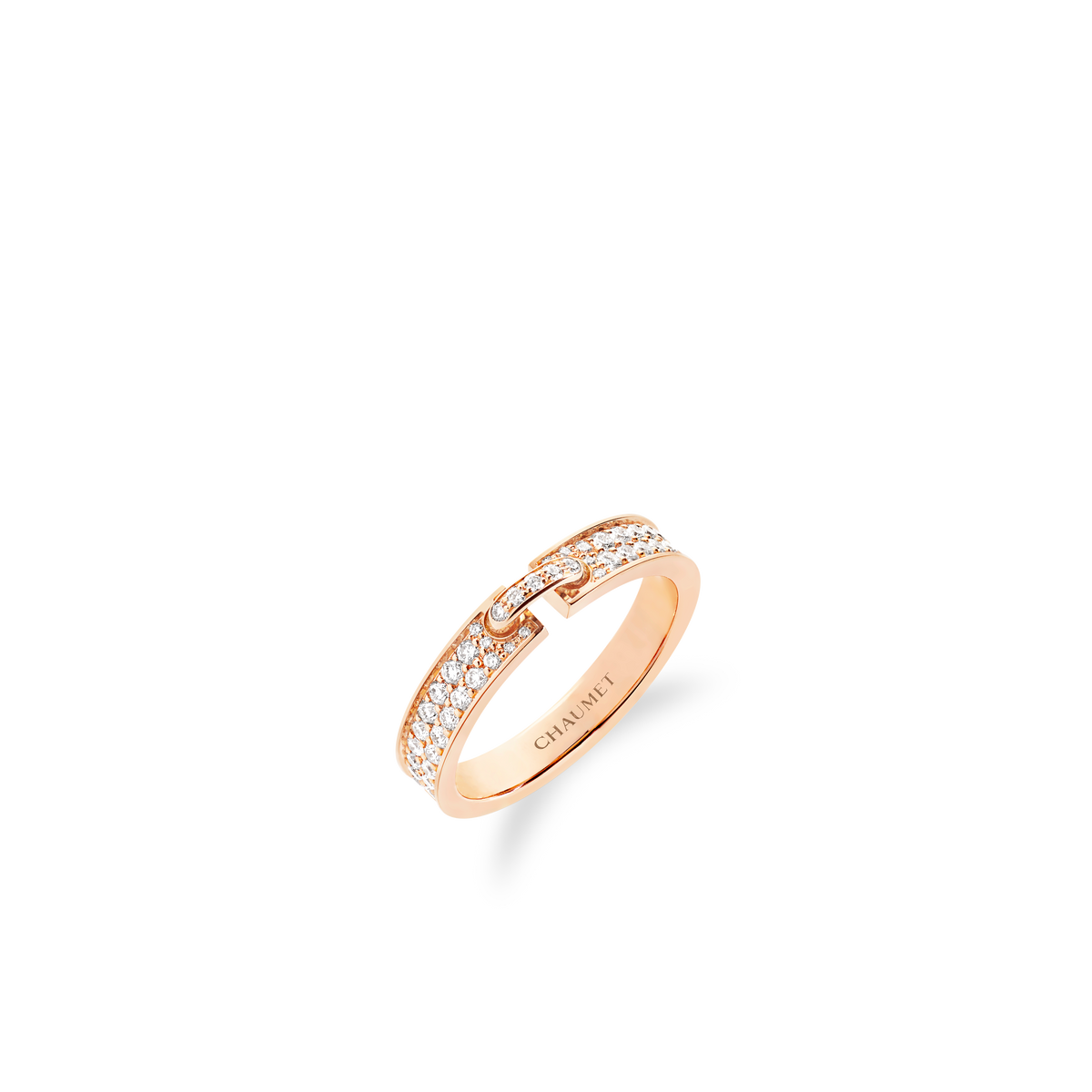 CHAUMET - Liens缘系·一生 - 戒指 - 玫瑰金戒指4毫米，钻石 - 083605
