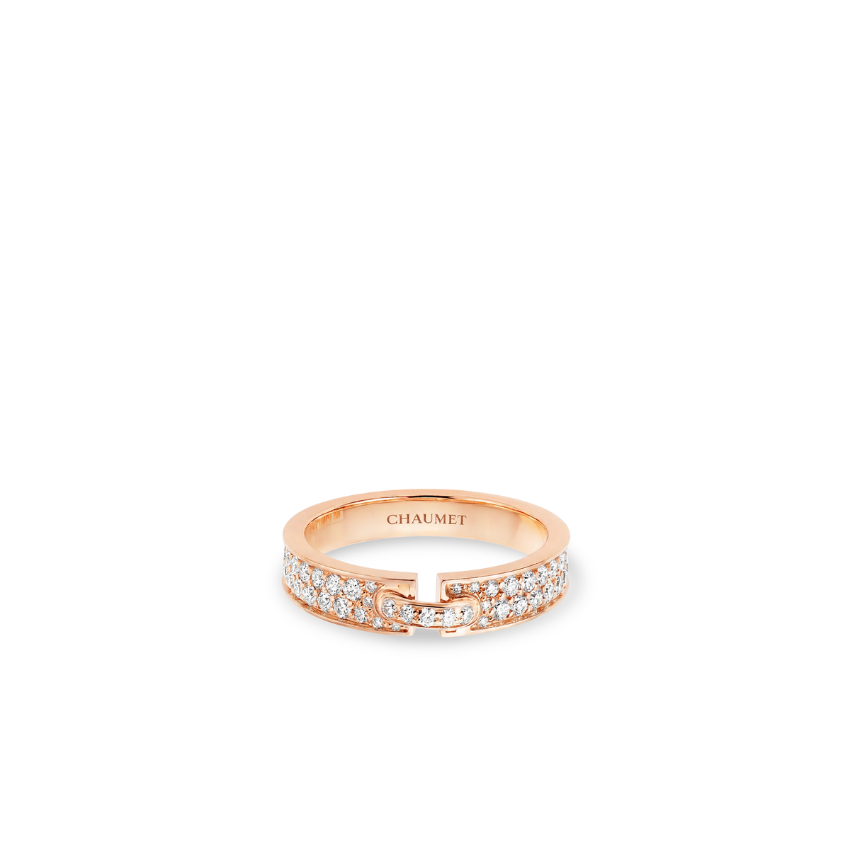 CHAUMET - Liens缘系·一生 - 戒指 - 玫瑰金戒指4毫米，钻石 - 083605