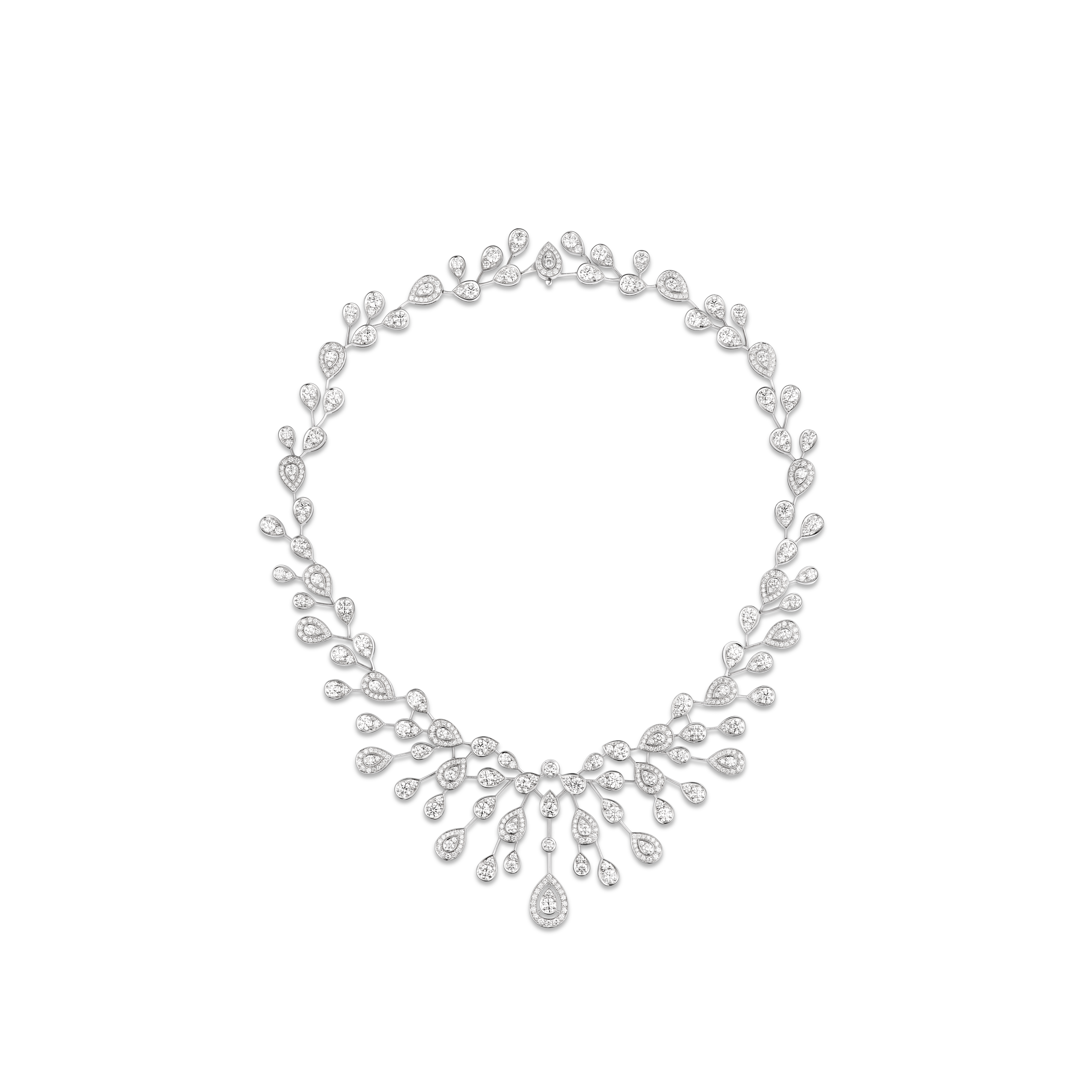 White gold necklace, diamonds JOSÉPHINE White Gold Diamond - 083660 ...