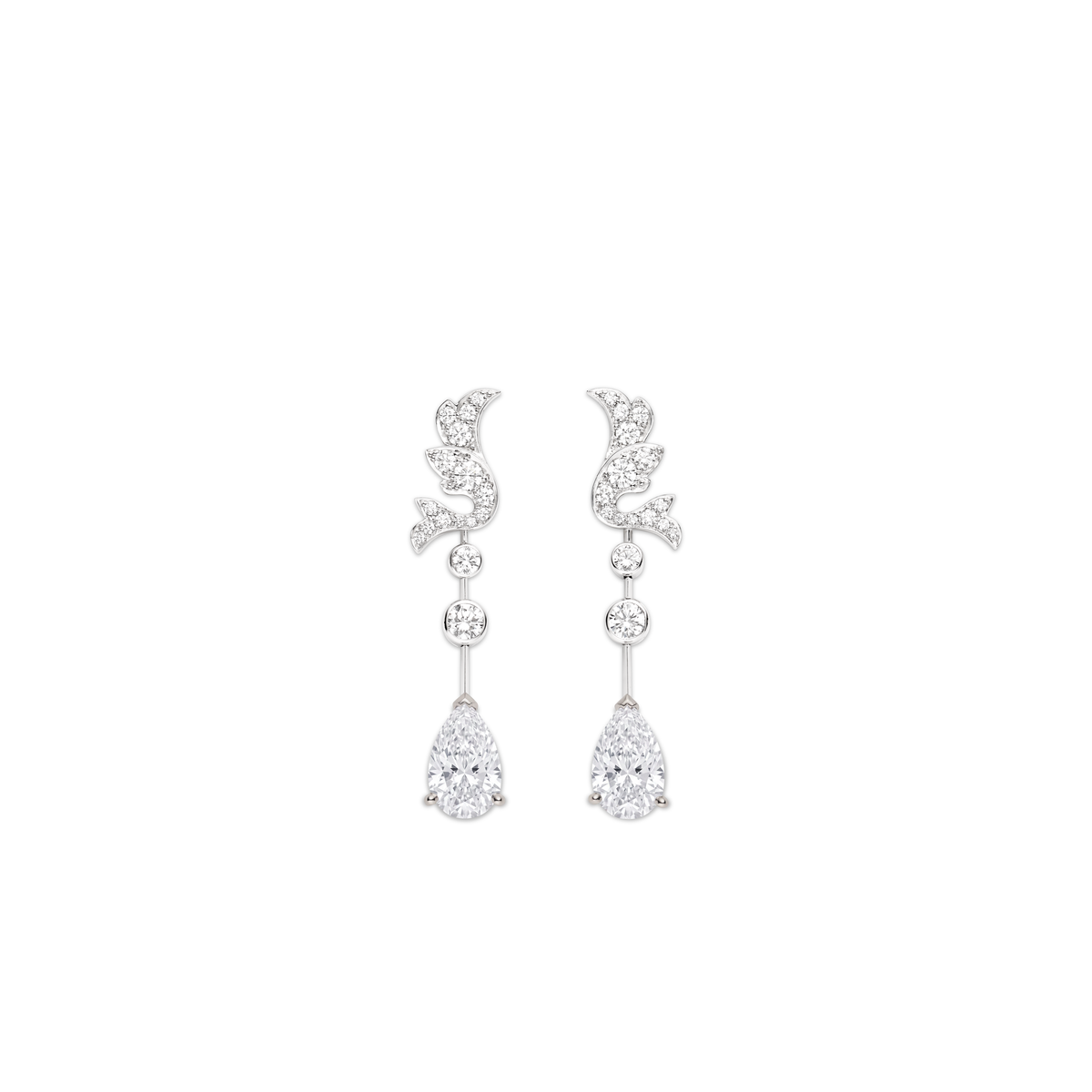 CHAUMET - JOSÉPHINE - EARRINGS - White gold earrings, diamonds - 083663