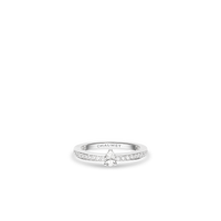 Platinum ring 2.1mm, diamonds