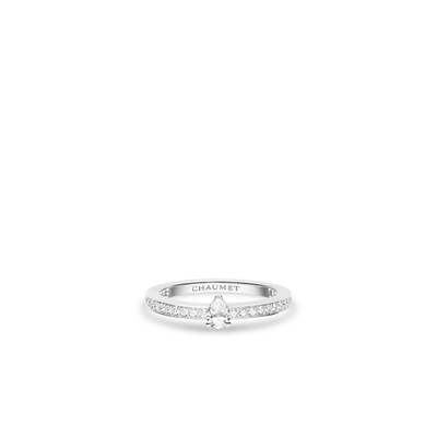 CHAUMET - JOSÉPHINE - RING - Platinum ring 2.1mm, diamonds - 083762
