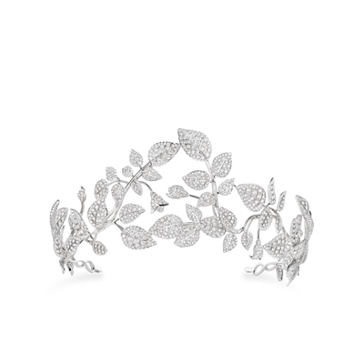CHAUMET - MÉLODIE NACRÉE - ORNEMENT - White gold tiara, diamonds - 083808