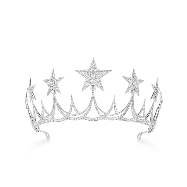 CHAUMET - MÉLODIE NACRÉE - ORNEMENT - White gold tiara, diamonds - 083808