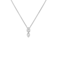 White gold pendant, diamonds