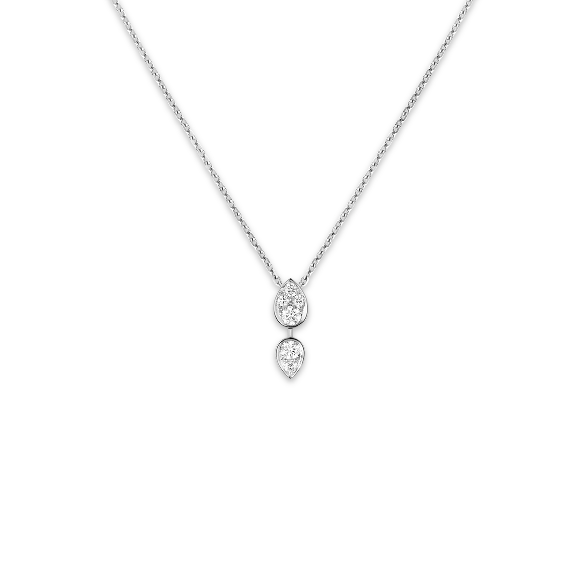 CHAUMET - Joséphine - 吊墜 - 18K白金項鏈，鑽石 - 083851