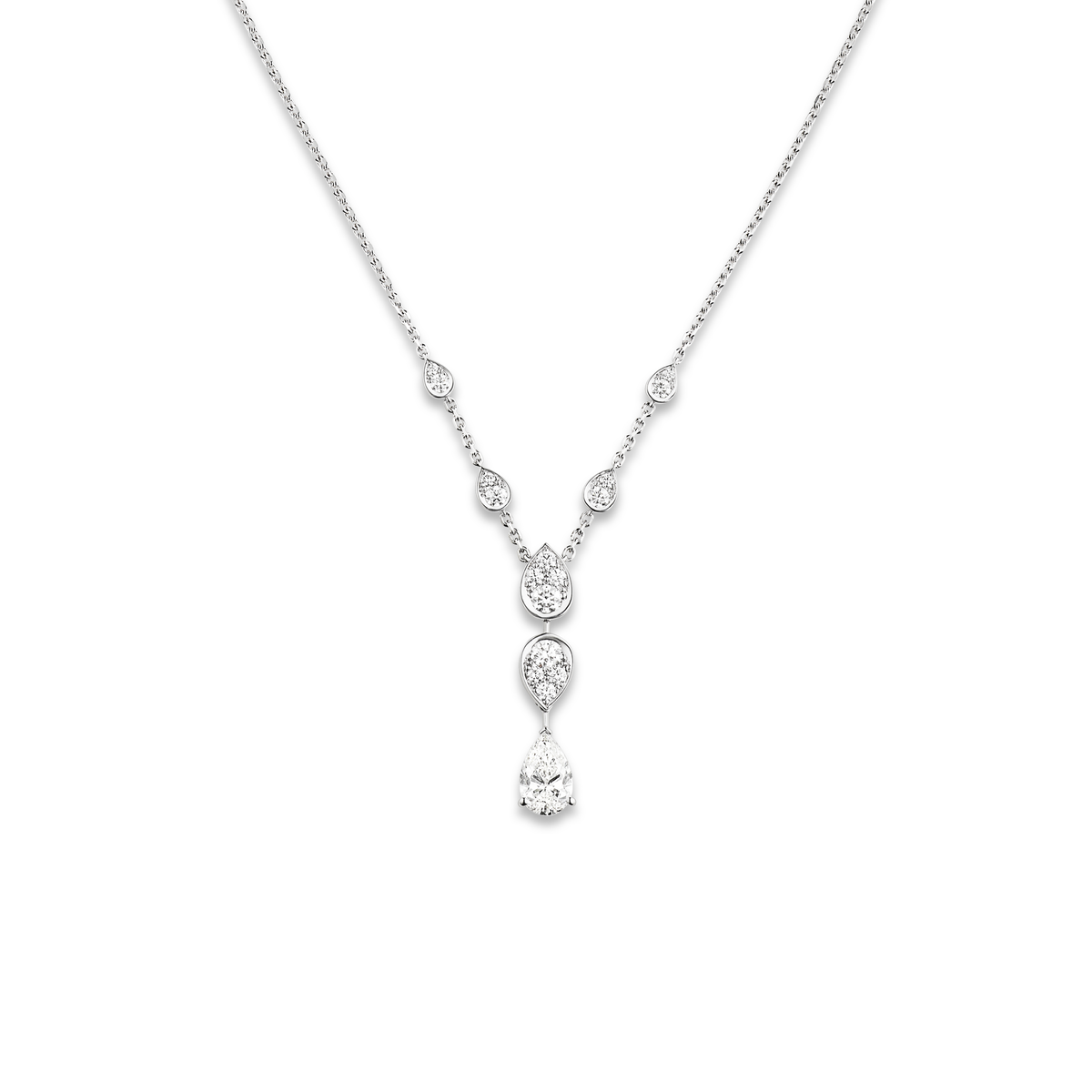CHAUMET - JOSEPHINE - PENDANT - White gold pendant, diamonds - 083856