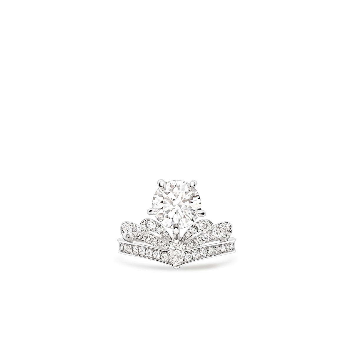 CHAUMET - JOSEPHINE - RING - Platinum solitaire ring, 2-carat diamond, diamonds - 083872