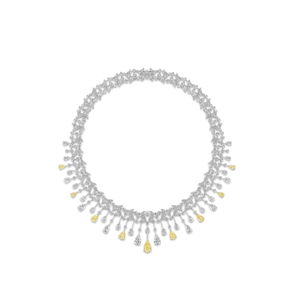 CHAUMET - JOSÉPHINE - RING - White gold ring, yellow diamond and diamonds - 083915