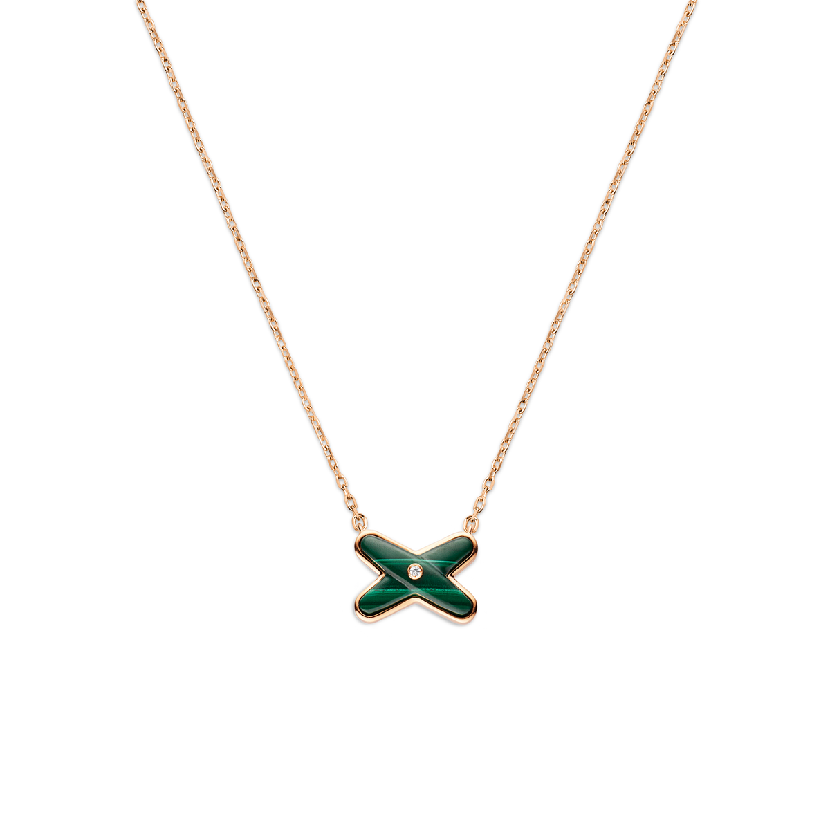 CHAUMET - LIENS - PENDENTIF - Pendentif en or rose, malachite et diamant - 083969