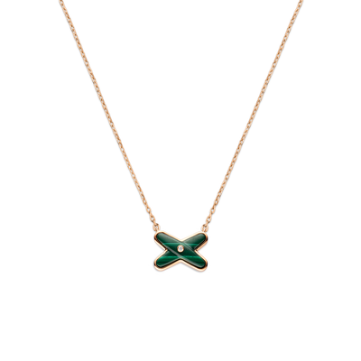 CHAUMET - LIENS - PENDENTIF - Pendentif en or rose, malachite et diamant - 083969