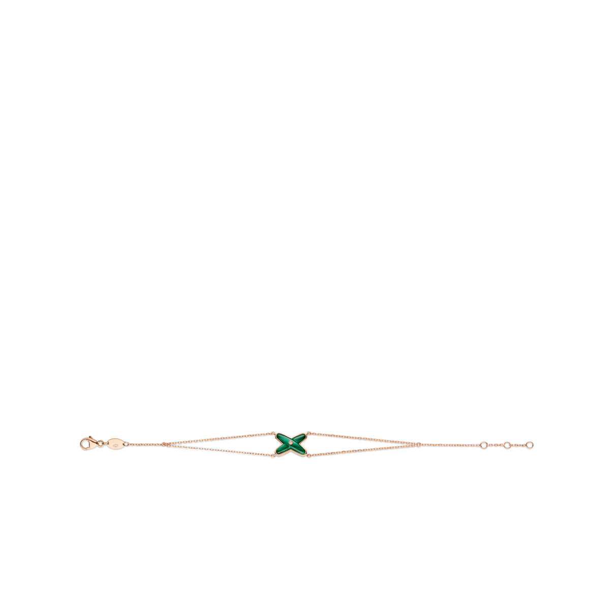 CHAUMET - LIENS - BRACELET - Rose gold bracelet, malachite and diamond - 083974