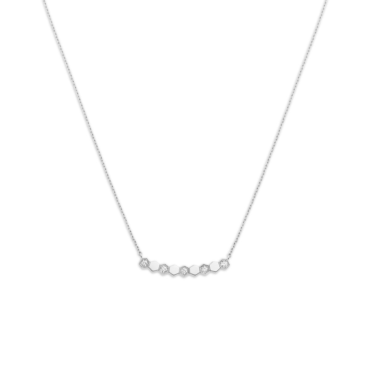 CHAUMET - Bee de Chaumet蜂格 - 项链 - 白金吊坠，钻石 - 083982