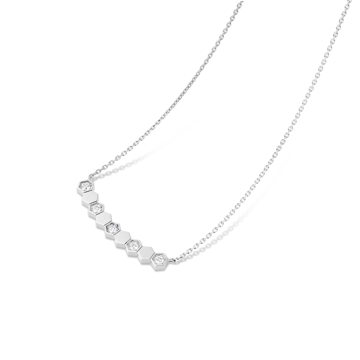 CHAUMET - Bee de Chaumet蜂格 - 项链 - 白金吊坠，钻石 - 083982