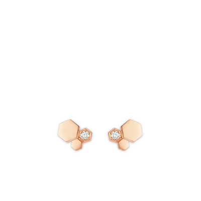 CHAUMET - BEE DE CHAUMET - EARRINGS - Rose gold earrings, diamonds - 083985