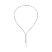 White gold necklace, diamonds
