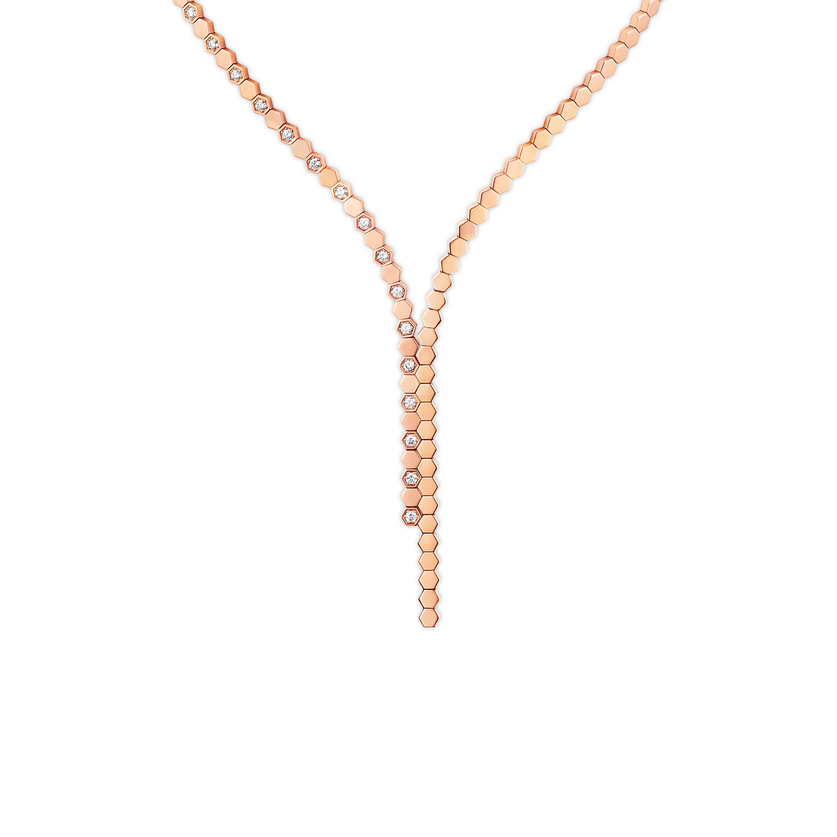 CHAUMET - Bee de Chaumet蜂格 - 项链 - 玫瑰金项链，钻石 - 083989