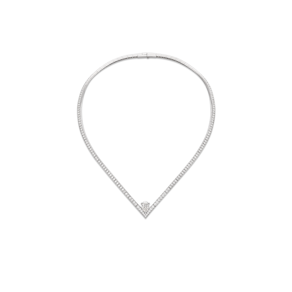 CHAUMET - JOSÉPHINE - EARRINGS - White gold earrings, diamonds - 084097