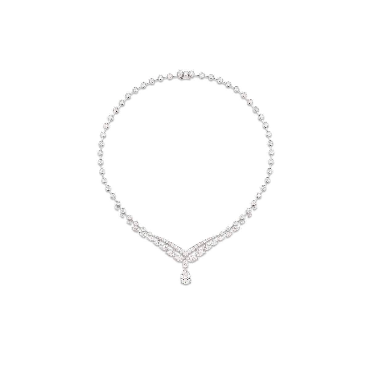 CHAUMET - ジョゼフィーヌ - ネックレス - ネックレス、ホワイトゴールド、ダイヤモンド - 084105