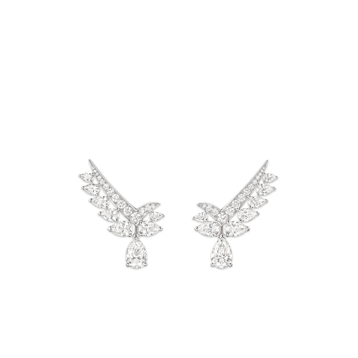 CHAUMET - Joséphine约瑟芬 - 耳环 - 白金耳环，钻石 - 084116