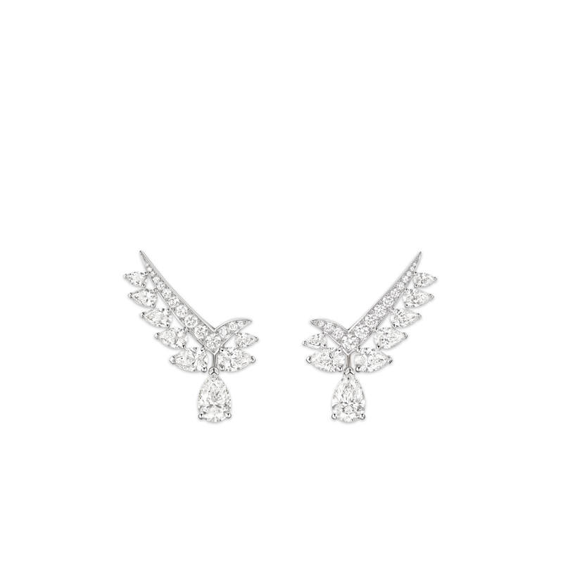 CHAUMET - Joséphine约瑟芬 - 耳环 - 白金耳环，钻石 - 084116