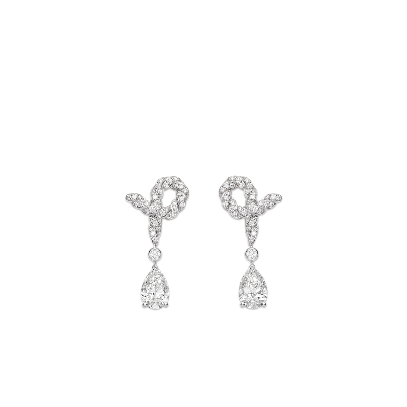 CHAUMET - Liens缘系·一生 - 耳环 - 白金耳环，钻石 - 084133