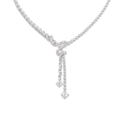 CHAUMET - TORSADE DE CHAUMET - COLLIER - Collier en or blanc, diamants - 084160
