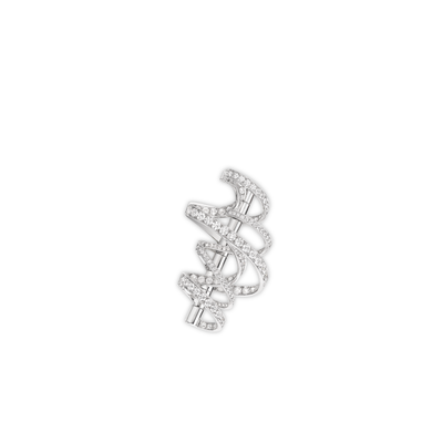 CHAUMET - TORSADE DE CHAUMET - BROOCH - White gold brooch, diamonds - 084164