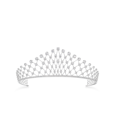 CHAUMET - LIENS - ORNEMENT - White gold tiara, diamonds - 084192