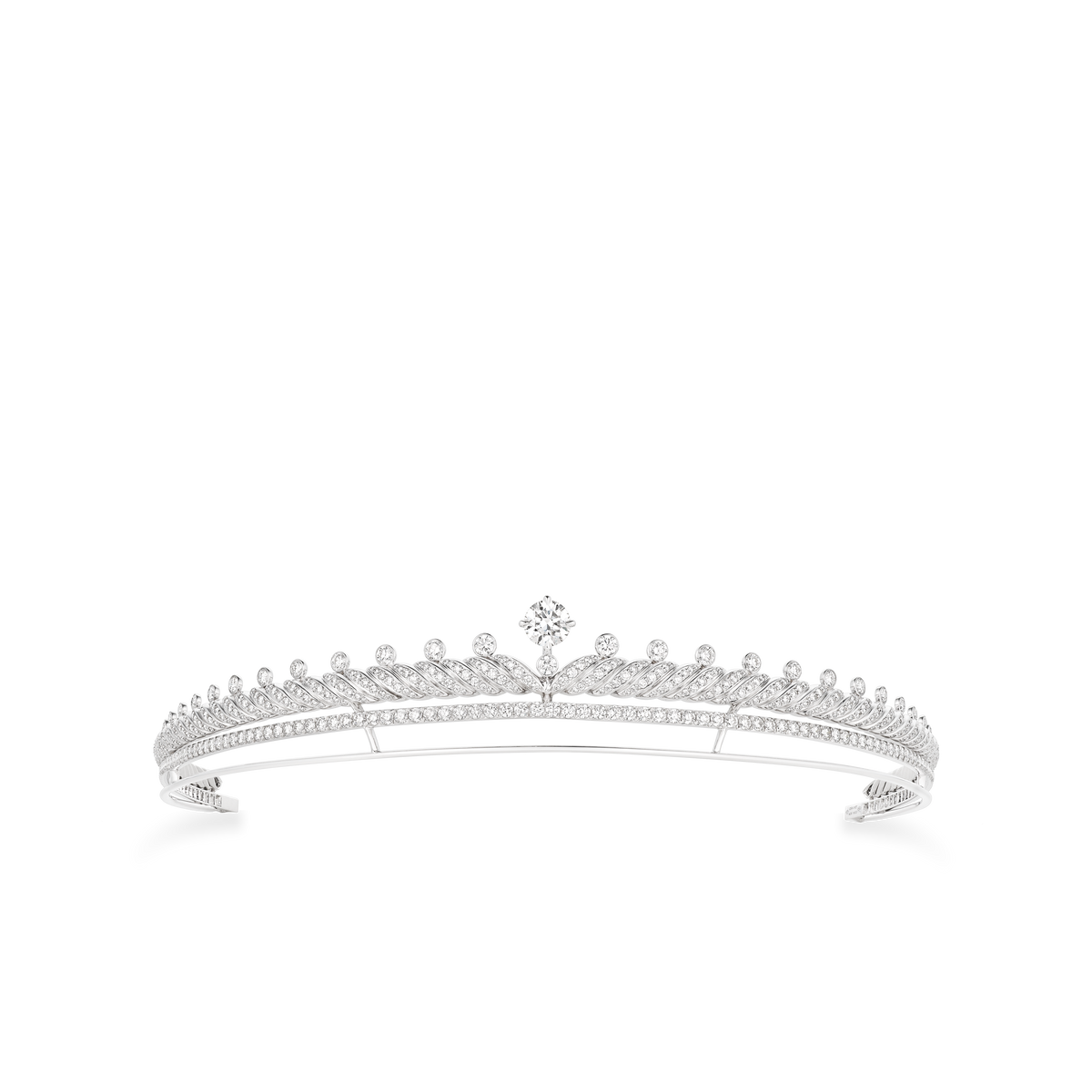 CHAUMET - TORSADE DE CHAUMET - ORNEMENT - Diadème en or blanc, diamants - 084193