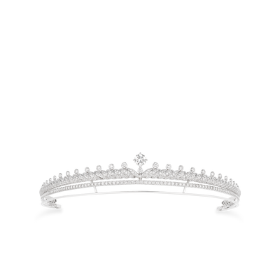 CHAUMET - TORSADE DE CHAUMET - ORNEMENT - Diadème en or blanc, diamants - 084193