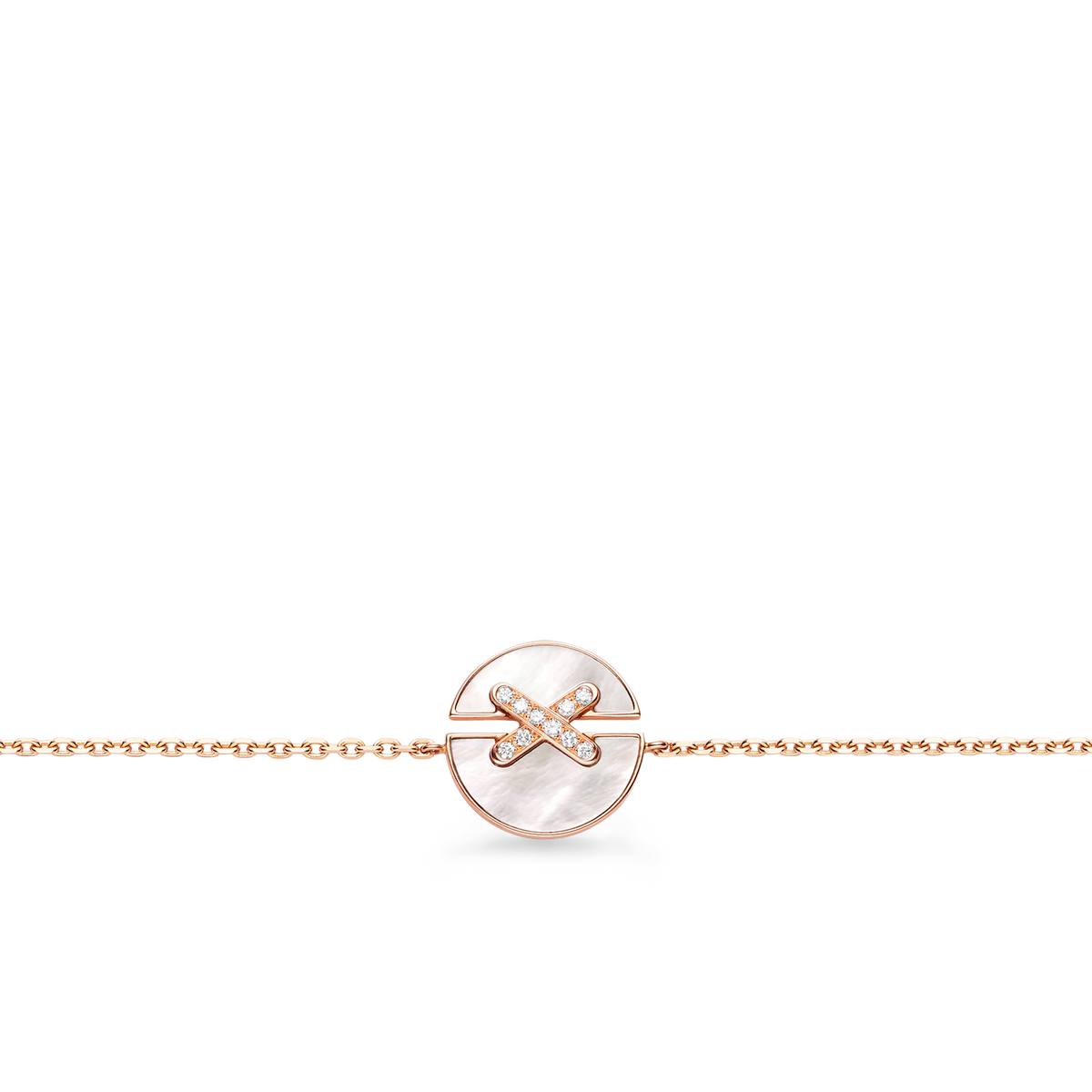 CHAUMET - Liens缘系·一生 - 手链 - 玫瑰金手链，珍珠母贝和钻石 - 084231