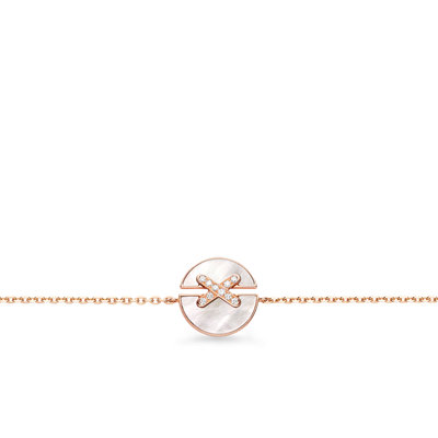 CHAUMET - LIENS - BRACELET - Bracelet en or rose, nacre et diamants - 084231