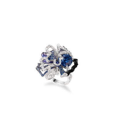 CHAUMET - CAPSULES NATURE - RING - White gold ring, sapphires and diamonds - 084292